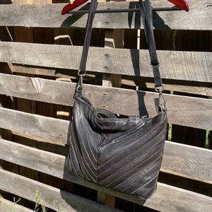 Latico black diagonal bag